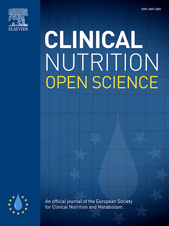 Go to journal home page - Clinical Nutrition Open Science
